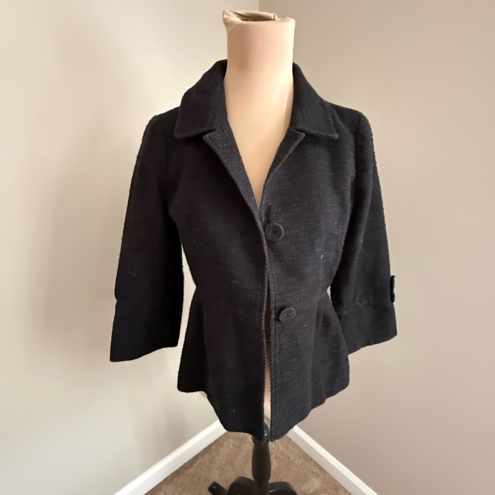 Ann Taylor Black Tweed Blazer